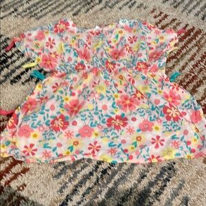 Cat & Jack Pink and Blue Floral Blouse
